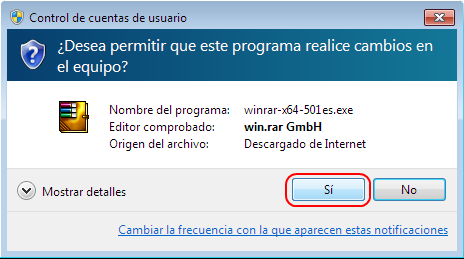 Solicitar permiso para instalar